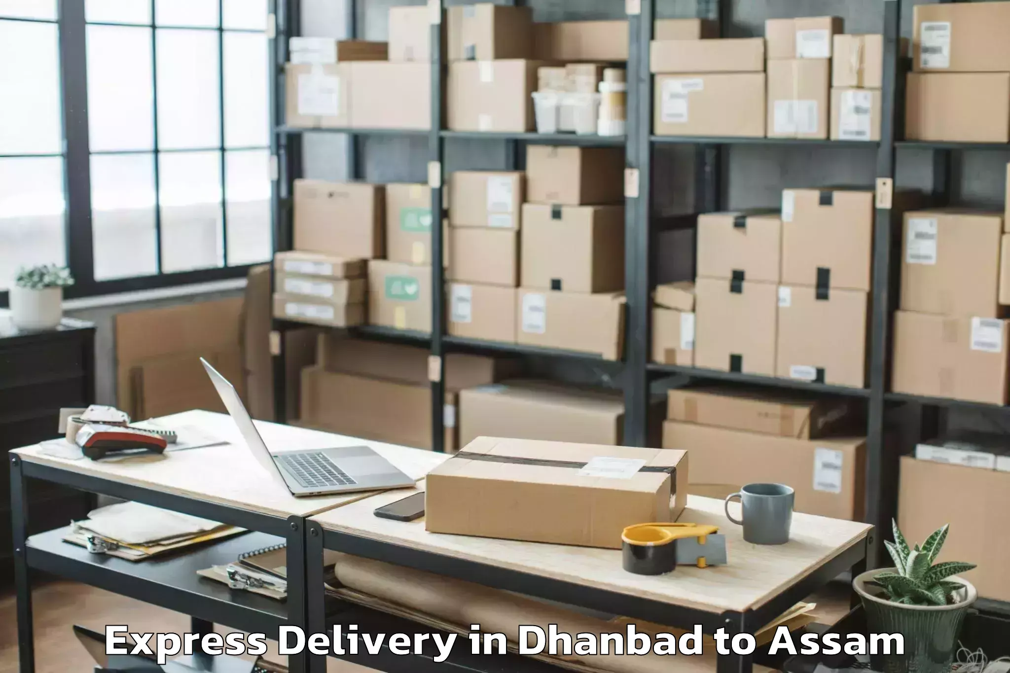 Quality Dhanbad to Gossaigaon Express Delivery